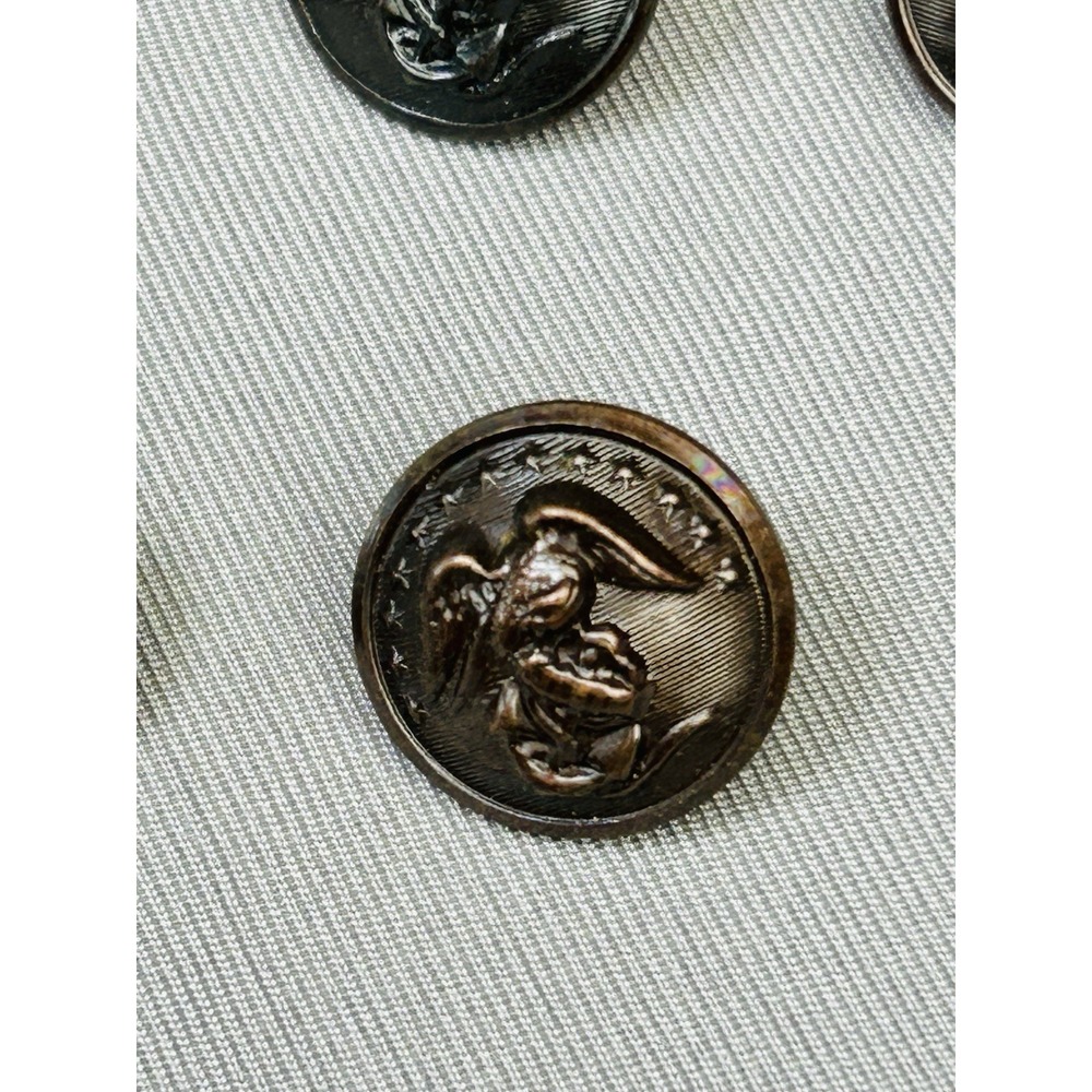 Vintage U.S.‎ Navy Set Of 6 WB Waterbury Uniform Metal Buttons